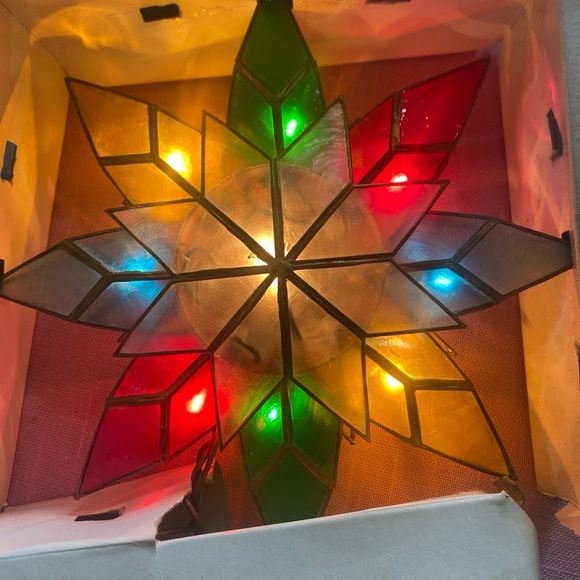 Kurt Adler Other - Kurt Adler 8.5-Inch Capiz Star Tree Topper